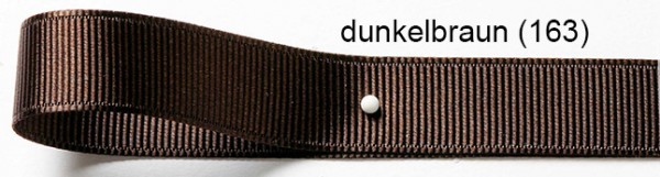 Ripsband - dunkelbraun (163)