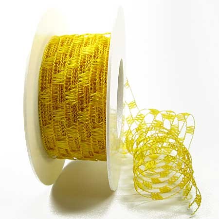 Gitterband, gelb: 40mm breit / 15m-Rolle.