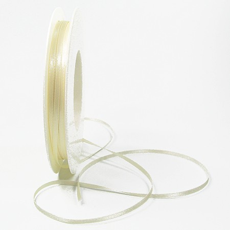 Satinband, kaschmir-beige: 3mm breit / 50m-Rolle,