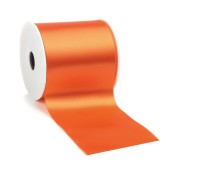 Satinband-ADIRA, orange: 100 mm breit / 25 m - Tischband Satinband-ADIRA, orange: 100 mm breit / 25 m - Tischband