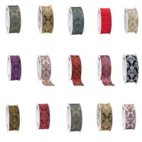 Brixen mit Ornamentstruktur: 401mm breit / 20m-Rolle mit Drahtkante Brixen mit Ornamentstruktur: 401mm breit / 20m-Rolle mit Drahtkante