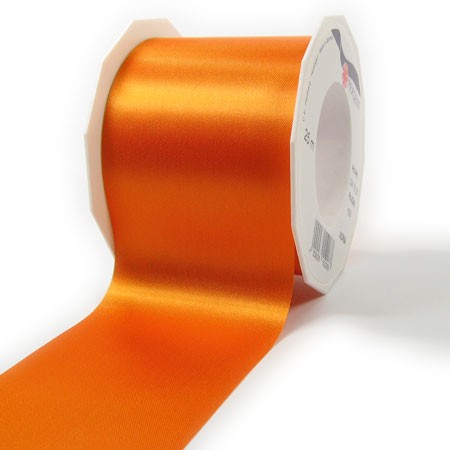 Satinband-ADRIA, Tischband: 72 mm breit / 25-Meter-Rolle, orange