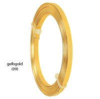 Vorschau: Aluminium-Flachdraht: ca. 5mm x 1mm - 10m-Ring: gelbgold (09) Vorschau: Aluminium-Flachdraht: ca. 5mm x 1mm - 10m-Ring: gelbgold (09)
