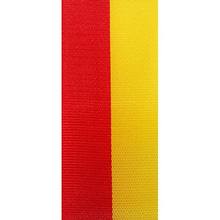 Vereinsband Schützenband, rot-gelb, 55mm breit / 25m-Rolle