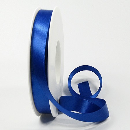 Satinband, 15mm breit / 25m-Rolle, royalblau