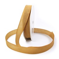 Leinenband-NATURAL, 16mm breit / 20m-Rolle, gold. Leinenband-NATURAL, 16mm breit / 20m-Rolle, gold.