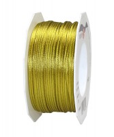 Satinkordel-RHEIN, kiwigrün: 3 mm breit - 50-Meter-Rolle Satinkordel-RHEIN, kiwigrün: 3 mm breit - 50-Meter-Rolle