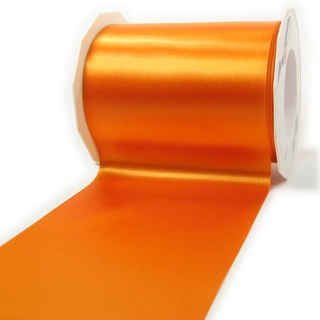 Satinband-ADRIA, orange: 112 mm breit / 7 m - Tischband