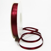 Satinband-SINFINITY, weinrot: 6mm breit / 50m-Rolle, mit feiner Webkante Satinband-SINFINITY, weinrot: 6mm breit / 50m-Rolle, mit feiner Webkante