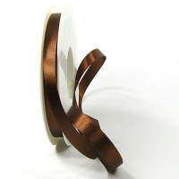 Satinband-SINFINITY, kaffeebraun: 10mm breit / 25m-Rolle, mit feiner Webkante Satinband-SINFINITY, kaffeebraun: 10mm breit / 25m-Rolle, mit feiner Webkante