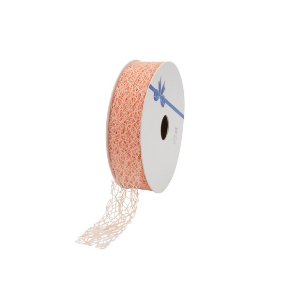 Netzband, apricot: 25mm breit / 20m-Rolle