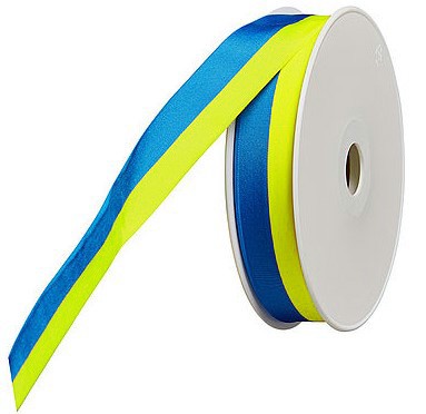 Nationalband UKRAINE, 10mm breit / 25m-Rolle, blau-hellgelb