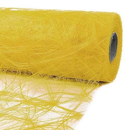 Sizoweb® - Deko-Vlies: 30cm breit / 25m-Rolle, hellgelb