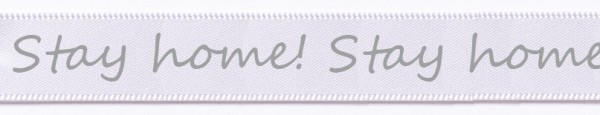 Ihr Text auf Satinband weiss-silber mit Schreib Schrift: 15mm breit / 25m-Rolle