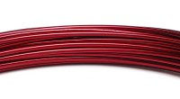 Aluminiumdraht: 2mm Ø - 3 Meter, weinrot Aluminiumdraht: 2mm Ø - 3 Meter, weinrot