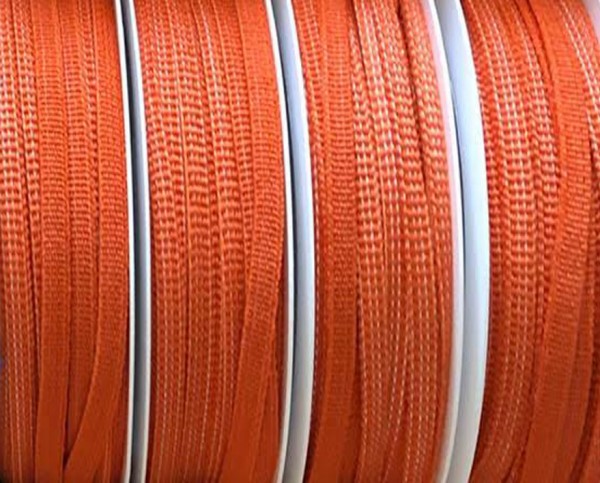 Gummiband 5mm breit / 20m-Rolle, orange -waschbar bis 60º Grad