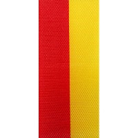 Vereinsband Schützenband, rot-gelb, 15mm breit / 25m-Rolle Vereinsband Schützenband, rot-gelb, 15mm breit / 25m-Rolle