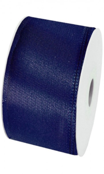 Taftband: 60mm breit / 50m-Rolle, dunkelblau.
