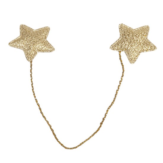 LUREX-Deko-Sterne, gedrahtet - GOLD (= 24 St.-Beutel)