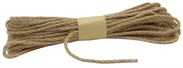 JUTE-Kordel, natur: 5 mm breit - 10 Meter