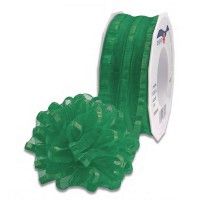 Ziehschleifenband VENEDIG: 40mm breit / 25m-Rolle, grün Ziehschleifenband VENEDIG: 40mm breit / 25m-Rolle, grün