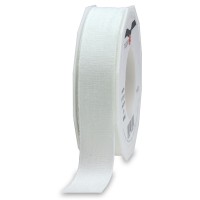 LEINEN, weiss, 25mm breit / 15m-Rolle LEINEN, weiss, 25mm breit / 15m-Rolle