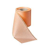 Kranzband Verzugs-Moiré Piqué-Gold, flachs Kranzband Verzugs-Moiré Piqué-Gold, flachs