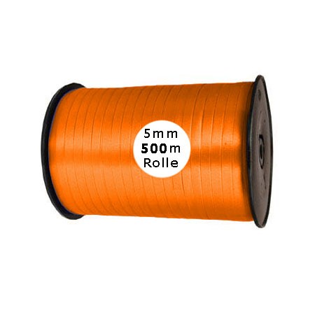 Ringelband: 5mm breit / 500m-Rolle, orange
