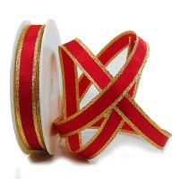 Classic: 15mm breit / 25m-Rolle, rot-gold Classic: 15mm breit / 25m-Rolle, rot-gold