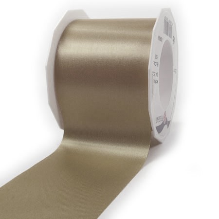 Satinband-ADRIA, Tischband: 72 mm breit / 25-Meter-Rolle, taupe