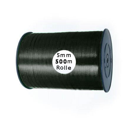 Ringelband: 5mm breit / 500m-Rolle, schwarz