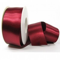 Satinband-SINFINITY, weinrot: 50mm breit / 25m-Rolle, mit feiner Webkante Satinband-SINFINITY, weinrot: 50mm breit / 25m-Rolle, mit feiner Webkante