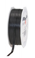 Satinband-PRÄSENT, schwarz: 6mm breit / 50m-Rolle, mit feiner Webkante. Satinband-PRÄSENT, schwarz: 6mm breit / 50m-Rolle, mit feiner Webkante.